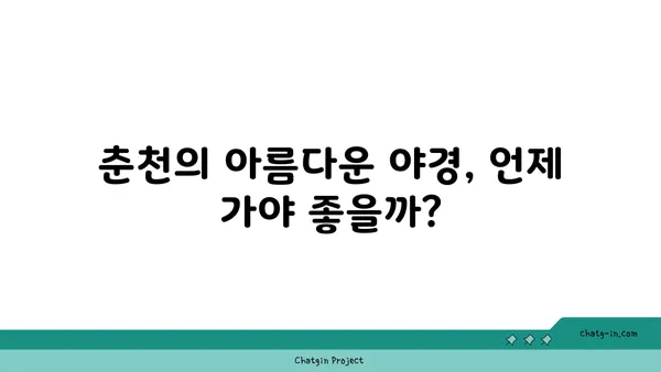리버레인: 춘천역 근처에서 즐기는 야경