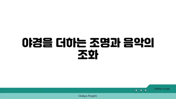 루미나리에 롯데월드어드벤처 문보트: 석촌호수의 야경 광경