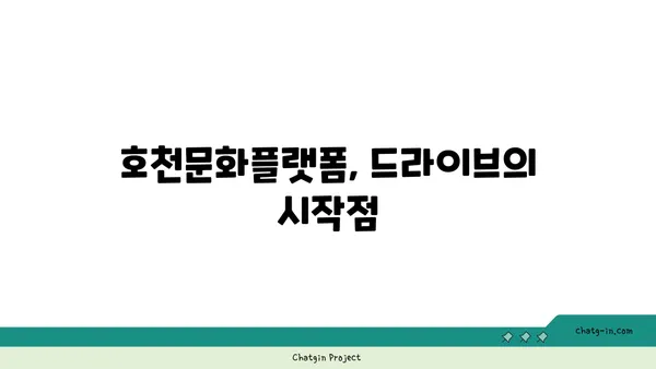 호천문화플랫폼에서 드라이브하며 감상하는 찬란한 야경