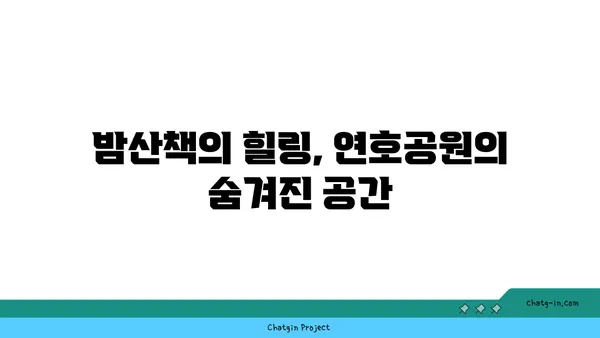 연호공원: 꽃과 야경으로 물든 밤 산책