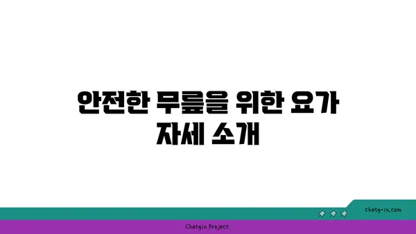 무릎 부상 방지를 위한 빈야사 요가 자세