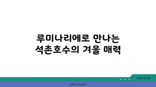 루미나리에에서 석촌호수의 야경 감상하기