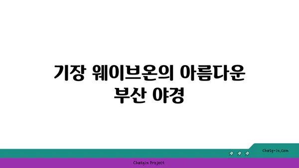 기장 웨이브온: 부산의 야경을 즐기는 매력적인 카페