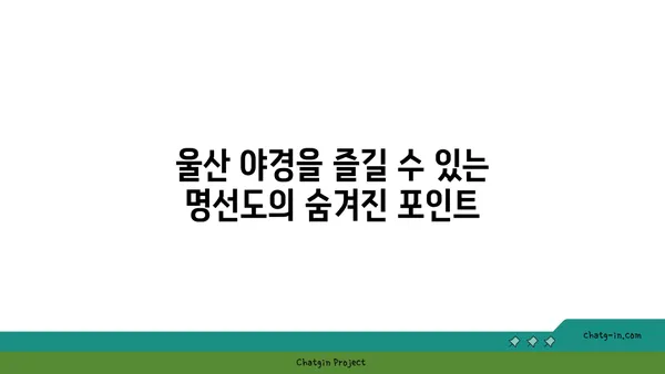 울산의 숨막히는 야경을 만나는 명선도