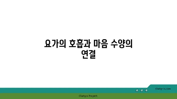 요가와 자기 수양의 관계