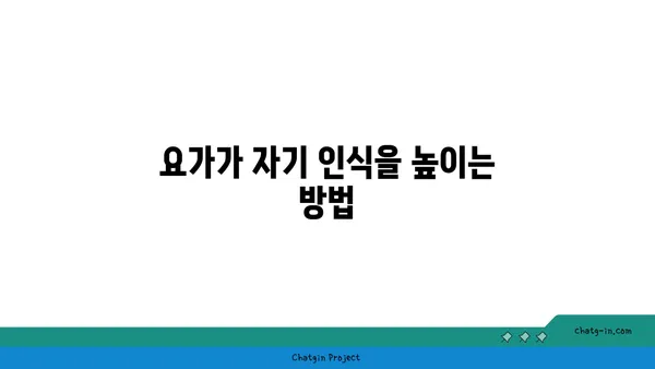요가와 자기 수양의 관계