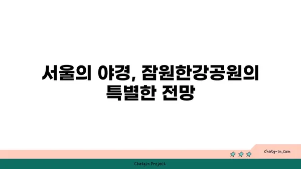 잠원한강공원: 야경 속 편의점 텐트와 서울의 절경