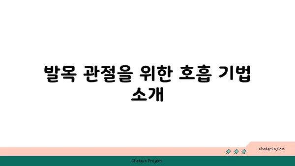발목 관절 보호를 위한 요가 명상법 추천