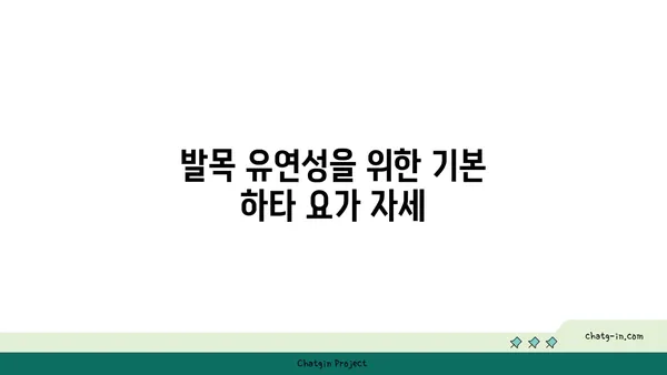 발목 유연성을 높이는 하타 요가 스트레칭