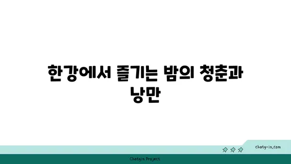 한강의 반짝이는 야경을 탐험