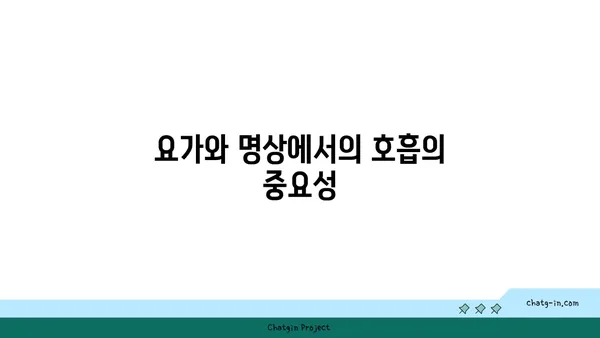 요가와 명상의 차이점 및 공통점