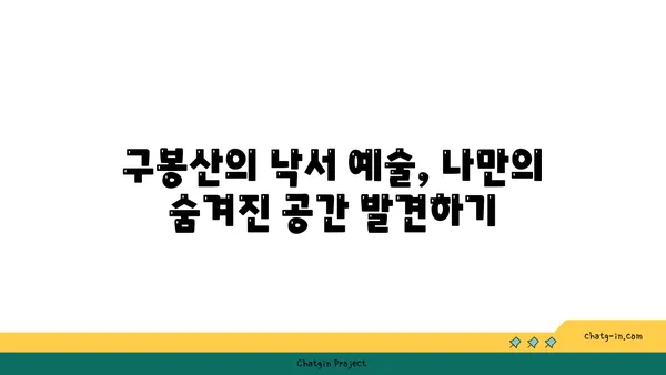 구봉산에서 낙서의 아름다움과 야경을 만끽하기