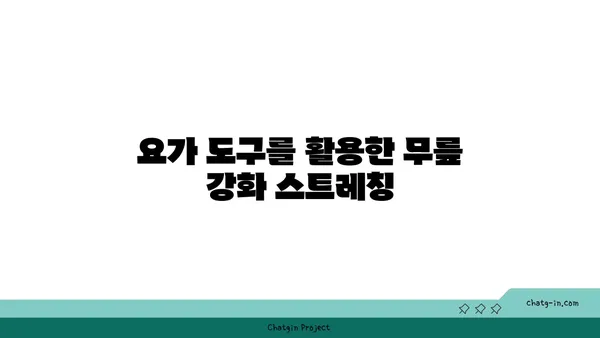 무릎 재활을 위한 아이엔가 요가 도구 사용법