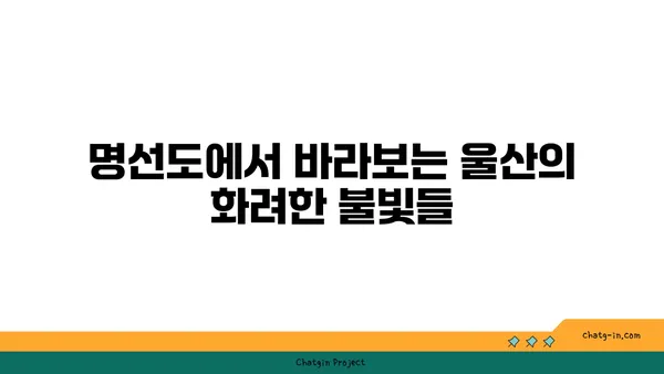 울산의 숨막히는 야경을 만나는 명선도