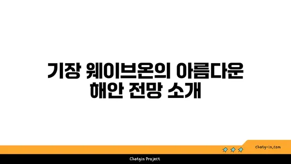 기장 웨이브온: 부산에서 감상하는 전경이 멋진 카페
