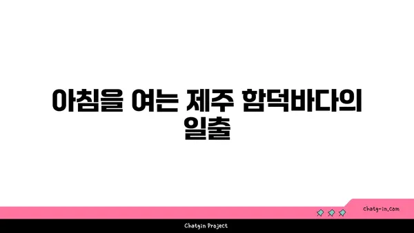 제주 함덕바다를 감상하는 야호비치하우스의 오션뷰