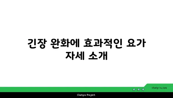 30대 직장인의 긴장 완화 요가 루틴