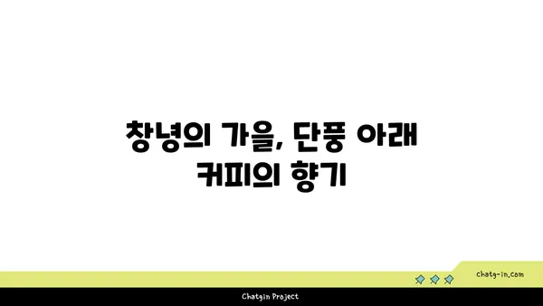 창녕 알리스타 케냐 커피점, 단풍과 야경의 조화