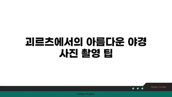 괴르츠의 한강뷰 야경