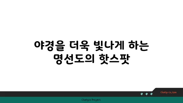 울산 명선도, 야경을 거닐며 울산의 아름다움 탐험