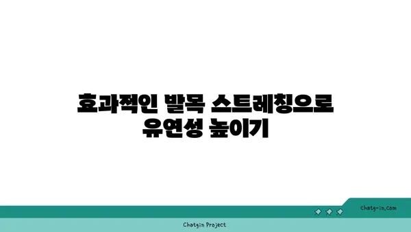 발목 유연성을 높이는 아이엔가 요가 동작