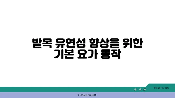 발목 유연성 강화를 위한 아이엔가 요가