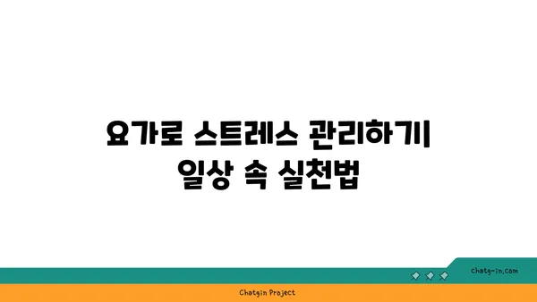 40대를 위한 요가로 건강 유지하기