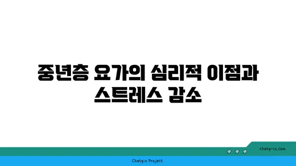 연령별 요가와 심리적 안정의 관계