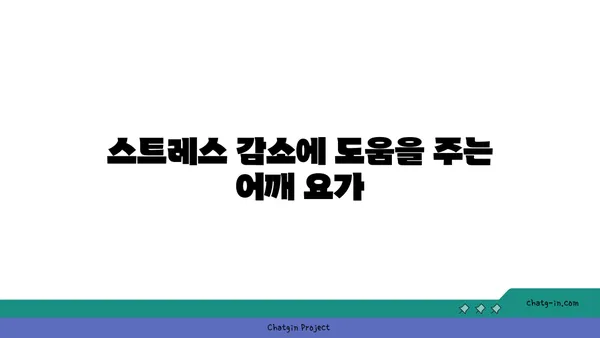 어깨 관절 보호를 위한 요가 스트레칭 추천