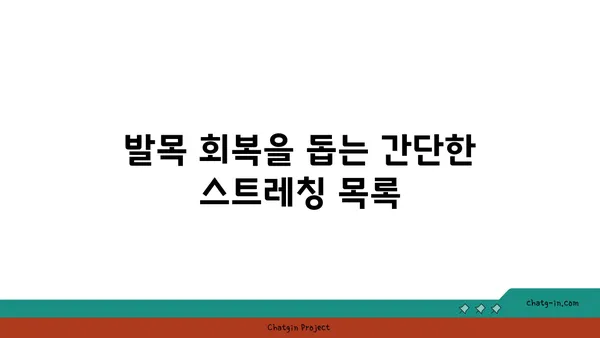 발목 관절 보호를 위한 요가 스트레칭 루틴