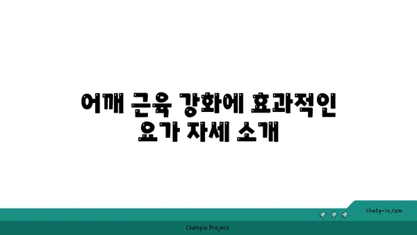 어깨 근육 강화를 위한 빈야사 요가 루틴