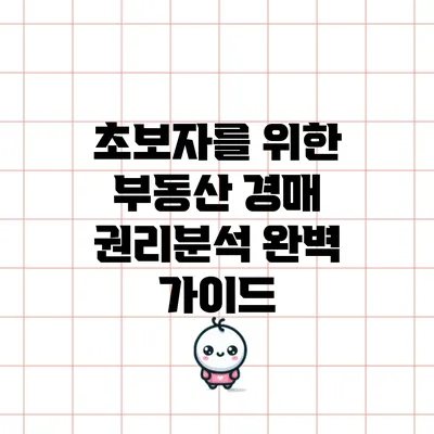 초보자를 위한 부동산 경매 권리분석 완벽 가이드