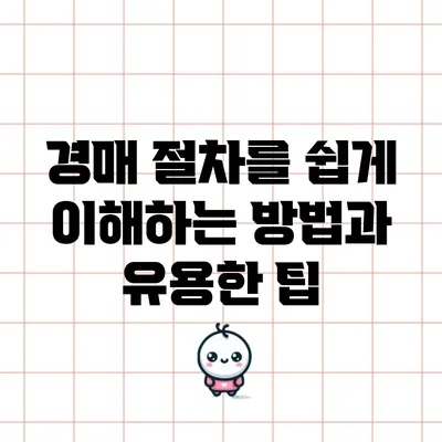 경매 절차를 쉽게 이해하는 방법과 유용한 팁