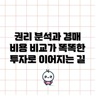 권리 분석과 경매 비용 비교가 똑똑한 투자로 이어지는 길