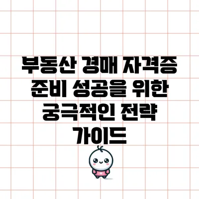부동산 경매 자격증 준비: 성공을 위한 궁극적인 전략 가이드