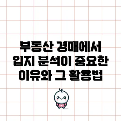 부동산 경매에서 입지 분석이 중요한 이유와 그 활용법