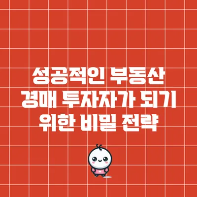 성공적인 부동산 경매 투자자가 되기 위한 비밀 전략
