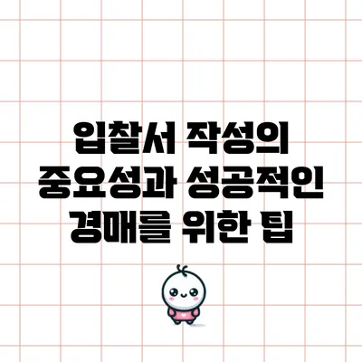 입찰서 작성의 중요성과 성공적인 경매를 위한 팁