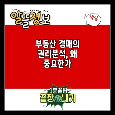 부동산 경매의 권리분석, 왜 중요한가?