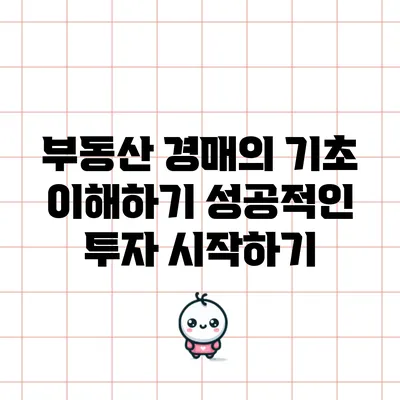 부동산 경매의 기초 이해하기: 성공적인 투자 시작하기
