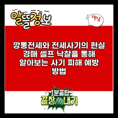깡통전세와 전세사기의 현실: 경매 셀프 낙찰을 통해 알아보는 사기 피해 예방 방법