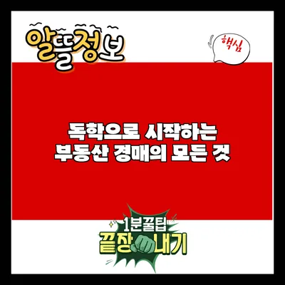 독학으로 시작하는 부동산 경매의 모든 것