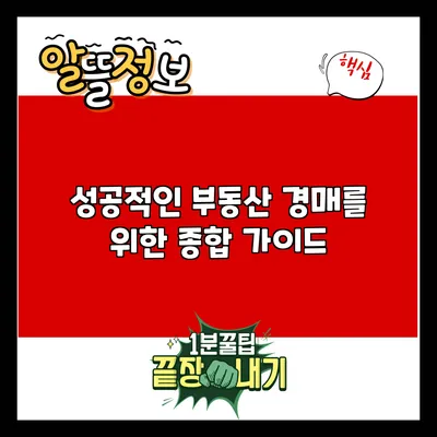 성공적인 부동산 경매를 위한 종합 가이드
