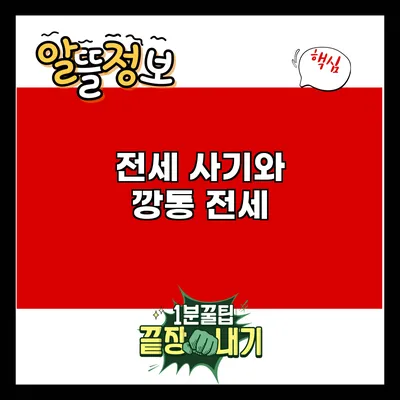 전세 사기와 깡통 전세