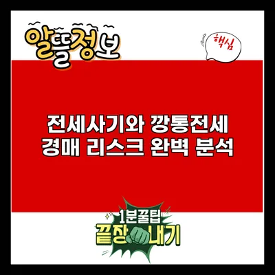 전세사기와 깡통전세: 경매 리스크 완벽 분석