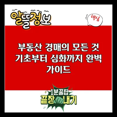 부동산 경매의 모든 것: 기초부터 심화까지 완벽 가이드